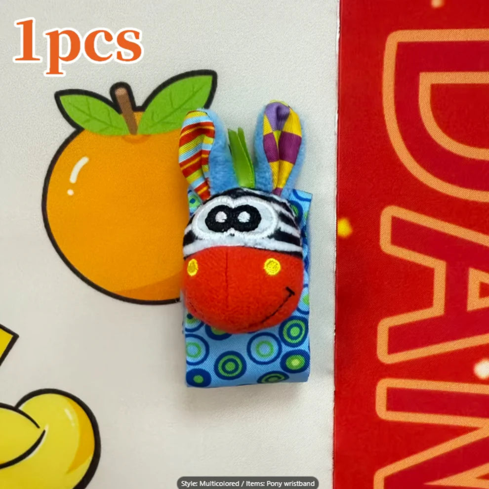 Baby Wrist Rattles Sensory Toy Set