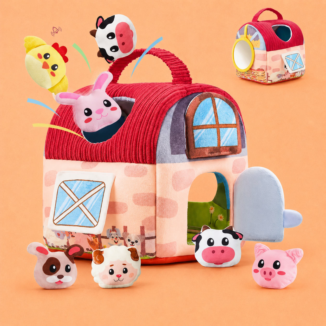Farm House Baby Soft Education Toy Set
