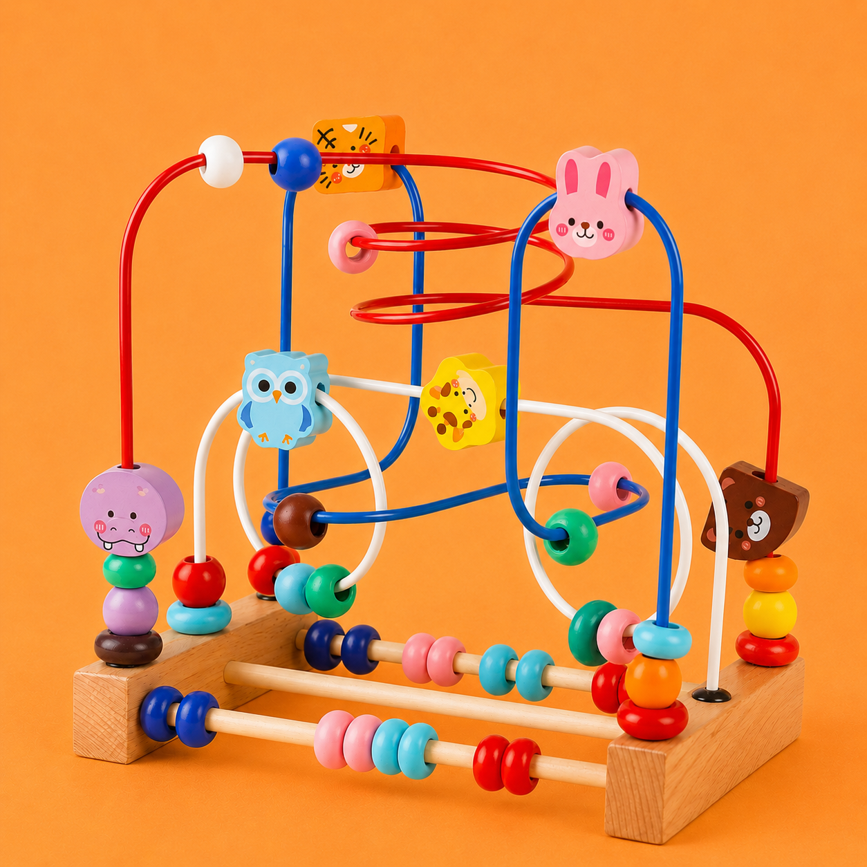Montessori Bead Maze Educational Baby Toy