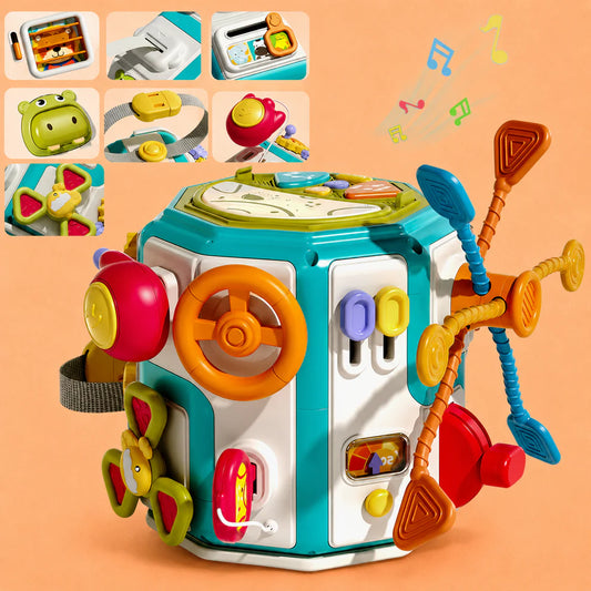 Interactive Baby Activity Cube Busy Board Toy