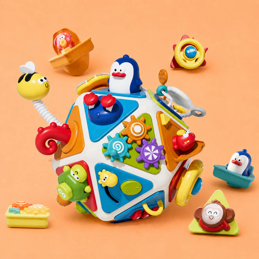 Interactive Baby Activity Cube Busy Board Toy