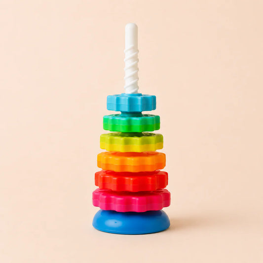 Color Tower Stacking Rings for Babies