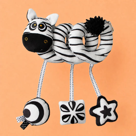 Zebra Spiral Baby Stroller Plush Toy