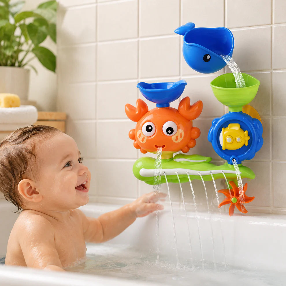 Crab Waterfall Baby Bath Toy
