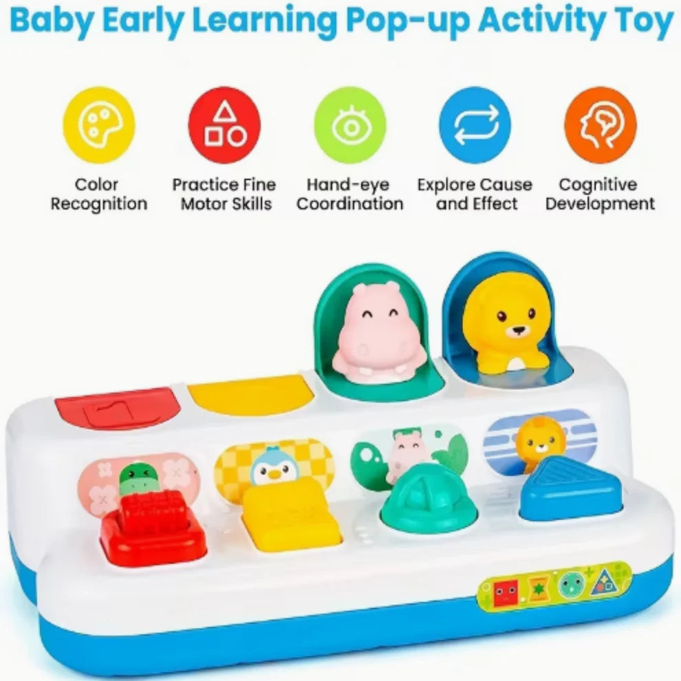 Animal Pop-Up Baby Activity Educational Toy