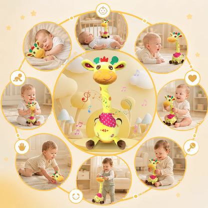 Animal Toy Giraffe Plush Musical Toy for Babies – Interactive Sensory Learning & Development Companion