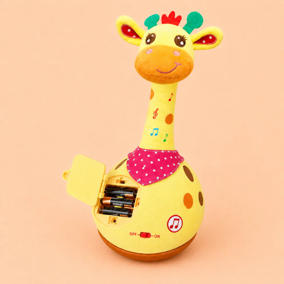 Animal Toy Giraffe Plush Musical Toy for Babies – Interactive Sensory Learning & Development Companion