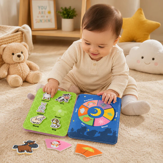 Baby Farm Animals Sticker Book – Reusable Learning & Activity Book