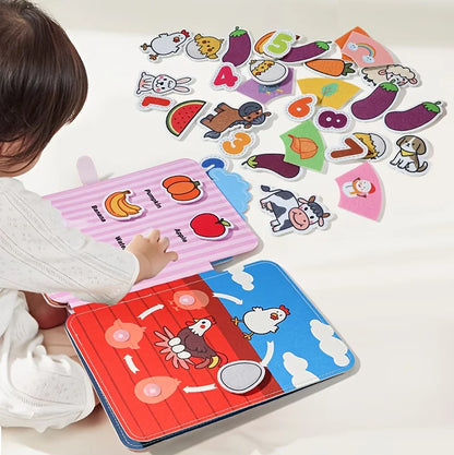 Baby Farm Animals Sticker Book – Reusable Learning & Activity Book