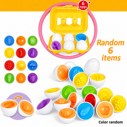 Baby Matching Game Shape Sorting Eggs Sensory Toy
