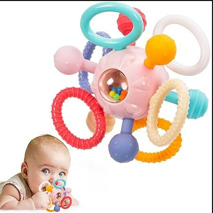 Baby Montessori Teething Rattle Sensory Toy