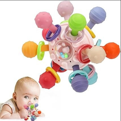 Baby Montessori Teething Rattle Sensory Toy