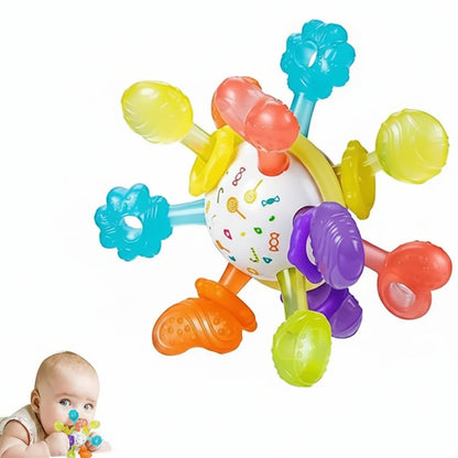 Baby Montessori Teething Rattle Sensory Toy
