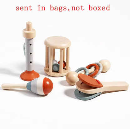 Baby Montessori Toys Musical Rattle Set