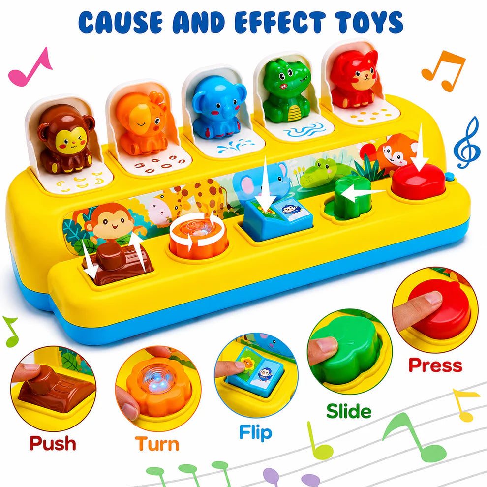 Baby Musical Pop-Up Educational Animal Toys