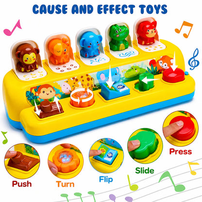 Baby Musical Pop-Up Educational Animal Toys