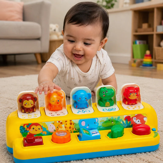 Baby Musical Pop-Up Educational Animal Toys