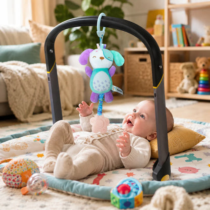 Baby Plush Toy Hanging Sensory Toy for Stroller, Car Seat & Crib