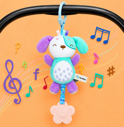 Baby Plush Toy Hanging Sensory Toy for Stroller, Car Seat & Crib