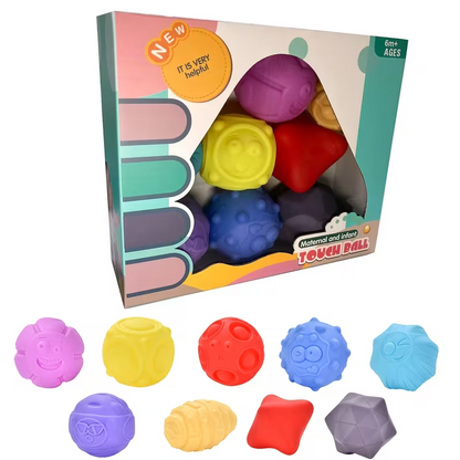 Baby Sensory Squishy Balls – Soft Textured Learning & Grasping Toy