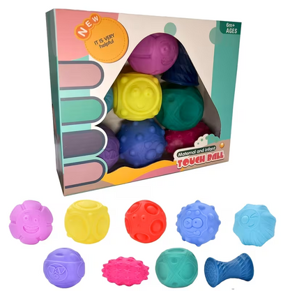 Baby Sensory Squishy Balls – Soft Textured Learning & Grasping Toy