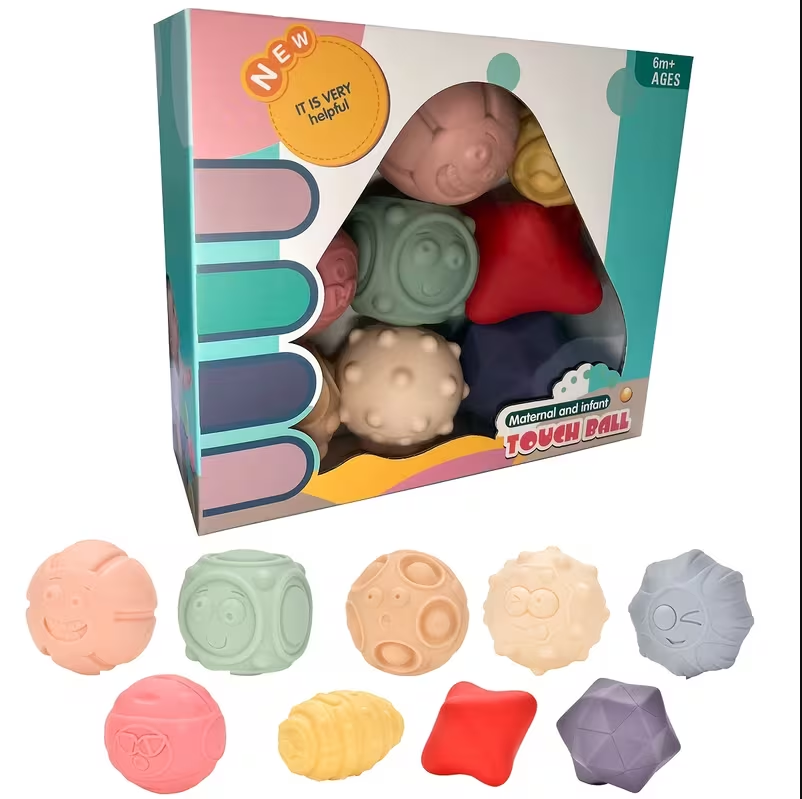Baby Sensory Squishy Balls – Soft Textured Learning & Grasping Toy
