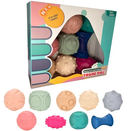 Baby Sensory Squishy Balls – Soft Textured Learning & Grasping Toy