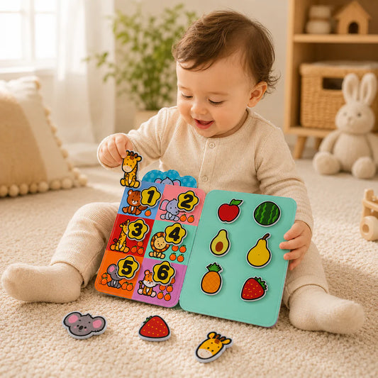 Baby Sticker Book – Reusable Early Learning Activity Book