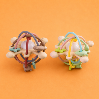 Baby Toys Sensory Teether Bell Silicone Ball – Soft Grasping & Early Development Toy for Infants