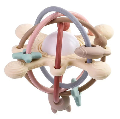 Baby Toys Sensory Teether Bell Silicone Ball – Soft Grasping & Early Development Toy for Infants