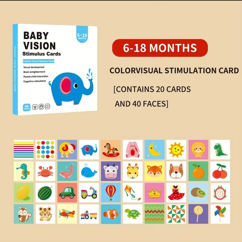Baby Vision Flashcards – High Contrast Early Learning Cards for Visual & Cognitive Development