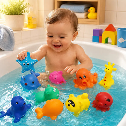 Bath Toys Set for Toddlers & Babies – Cute Floating Animal Bath Toys for Fun Water Play and Early Learning