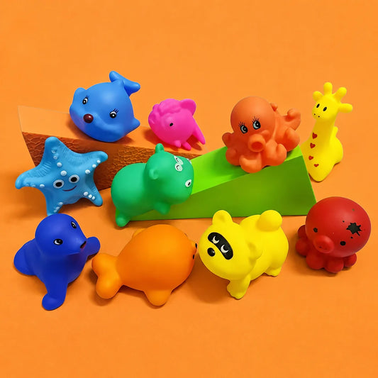 Bath Toys Set for Toddlers & Babies – Cute Floating Animal Bath Toys for Fun Water Play and Early Learning