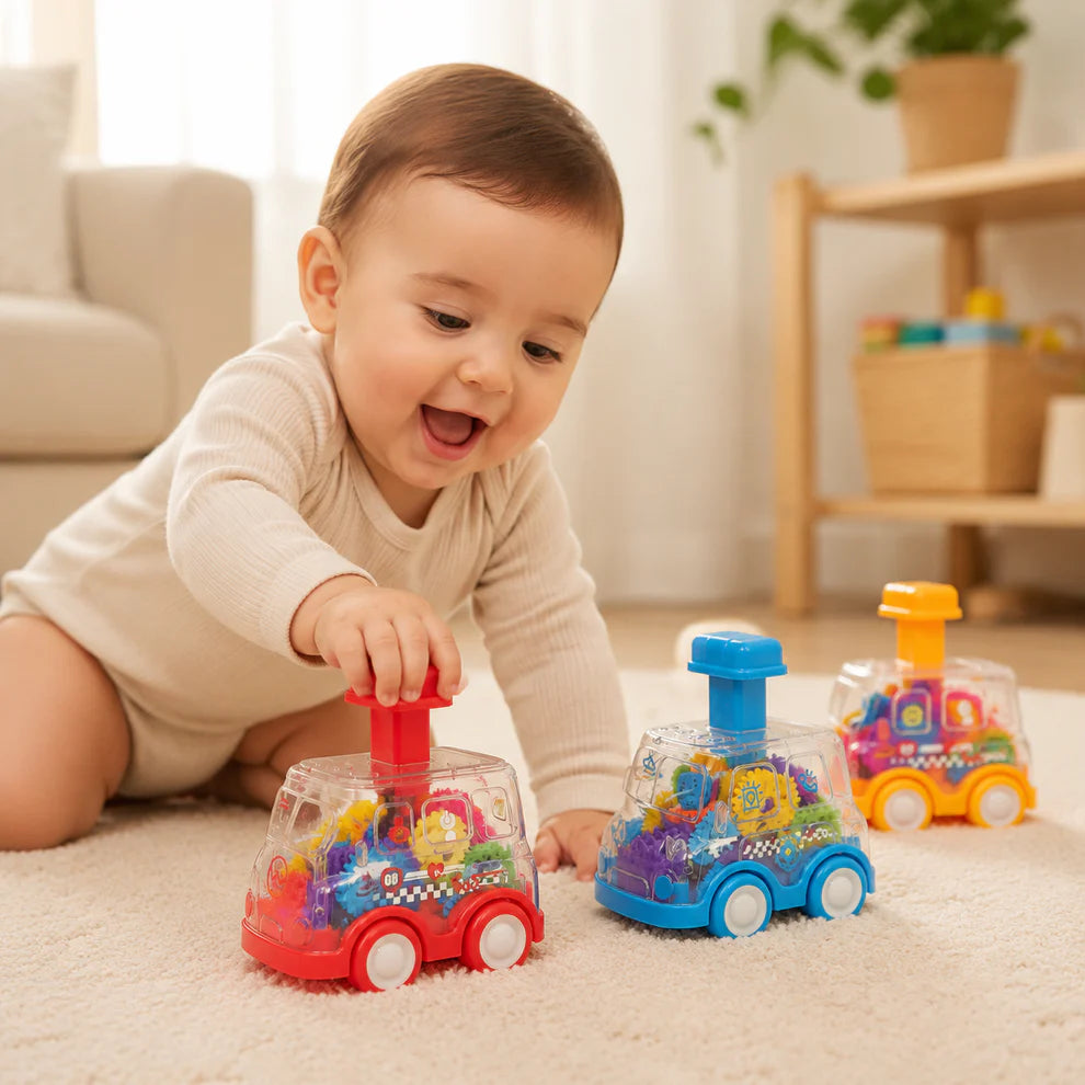Bright and Colorful Toy Car – Fun Rolling Sensory Vehicle for Babies