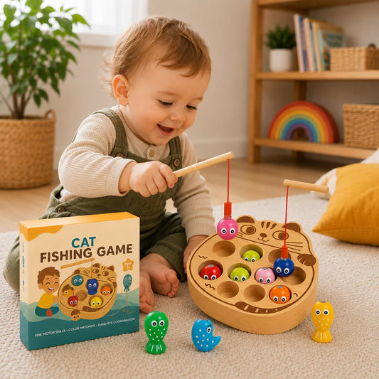 Cat Fishing Game Toy