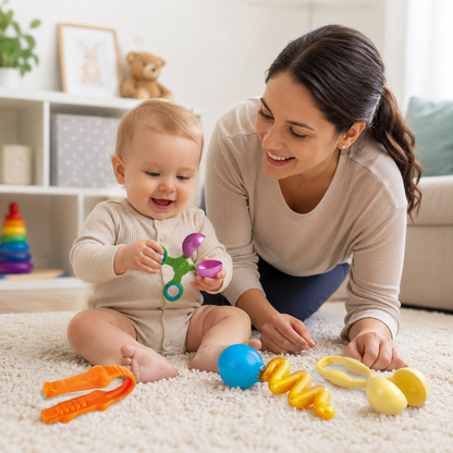 Colorful Stem Toys for Babies – Early Learning & Fine Motor Skill Development