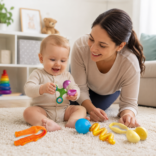 Colorful Stem Toys for Babies – Early Learning & Fine Motor Skill Development