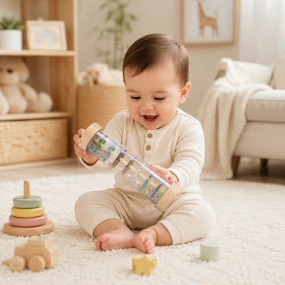 Sensory Toy for Babies – Interactive Bead Roller & Rattle Learning Toy