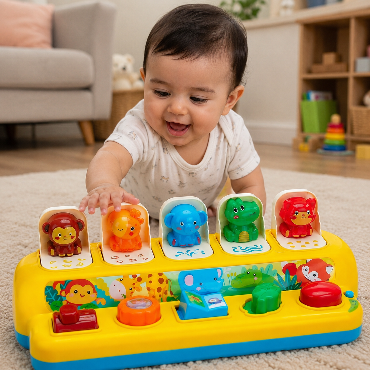 Baby Musical Pop-Up Educational Animal Toys