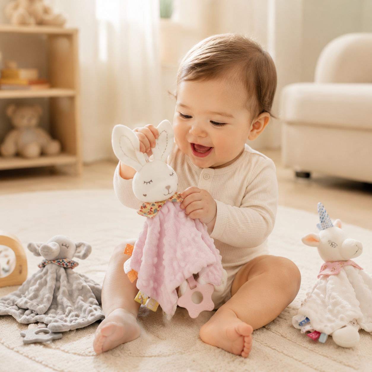 Soft & Cuddly Newborn Toys – Gentle Sensory Plush Companions for Babies