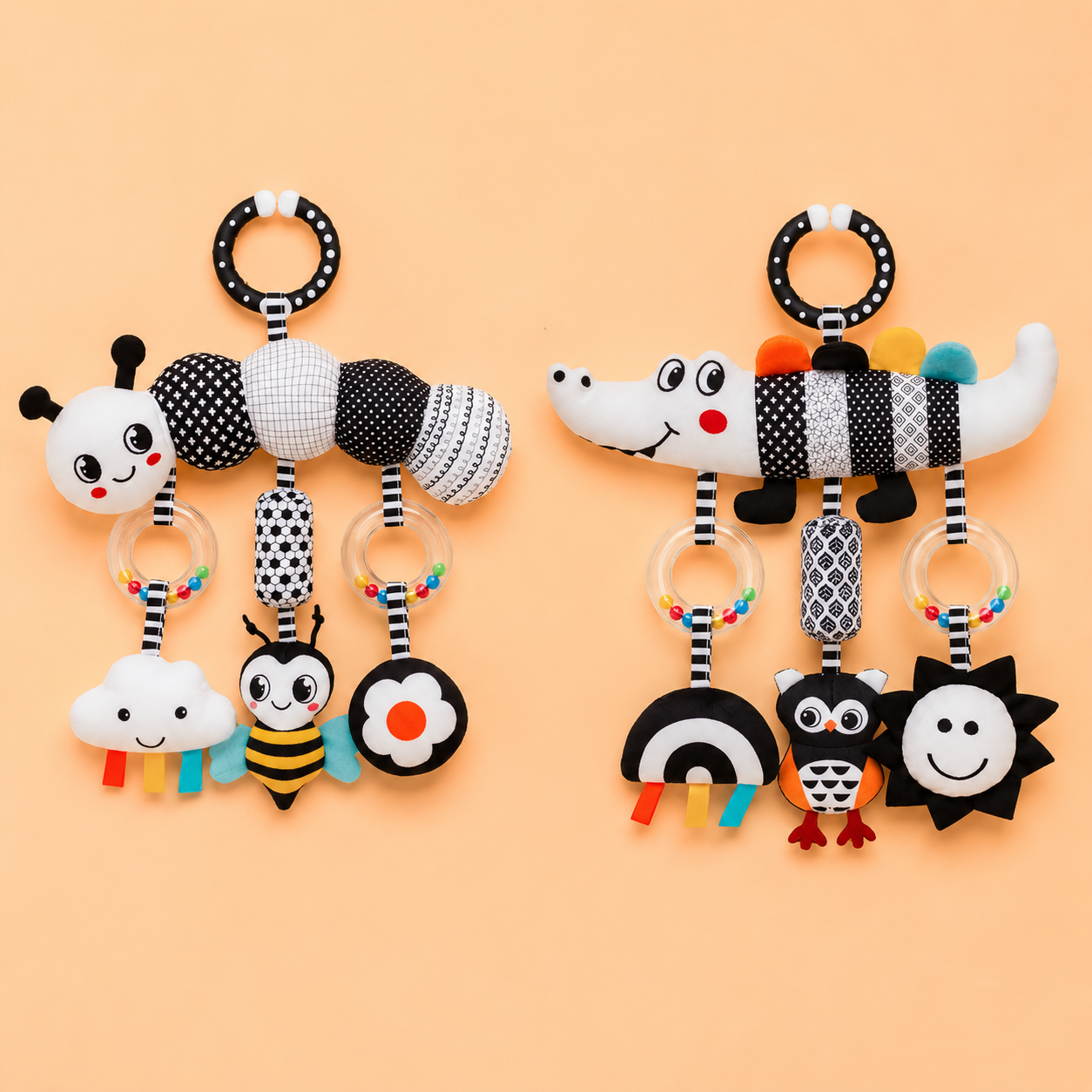 Newborn Car Toy Hanging Decoration for Stroller, Crib and Travel