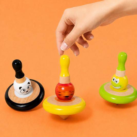Baby Spinning Top Toy – Interactive Sensory Suction Spinner