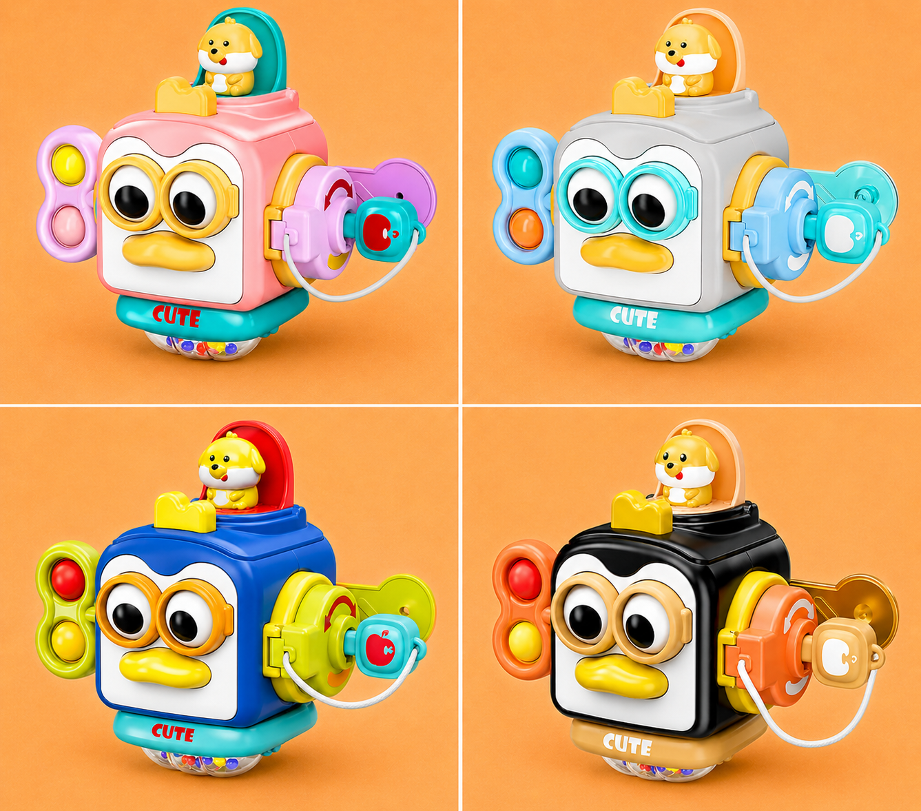 Interactive Musical Cube Montessori Toys