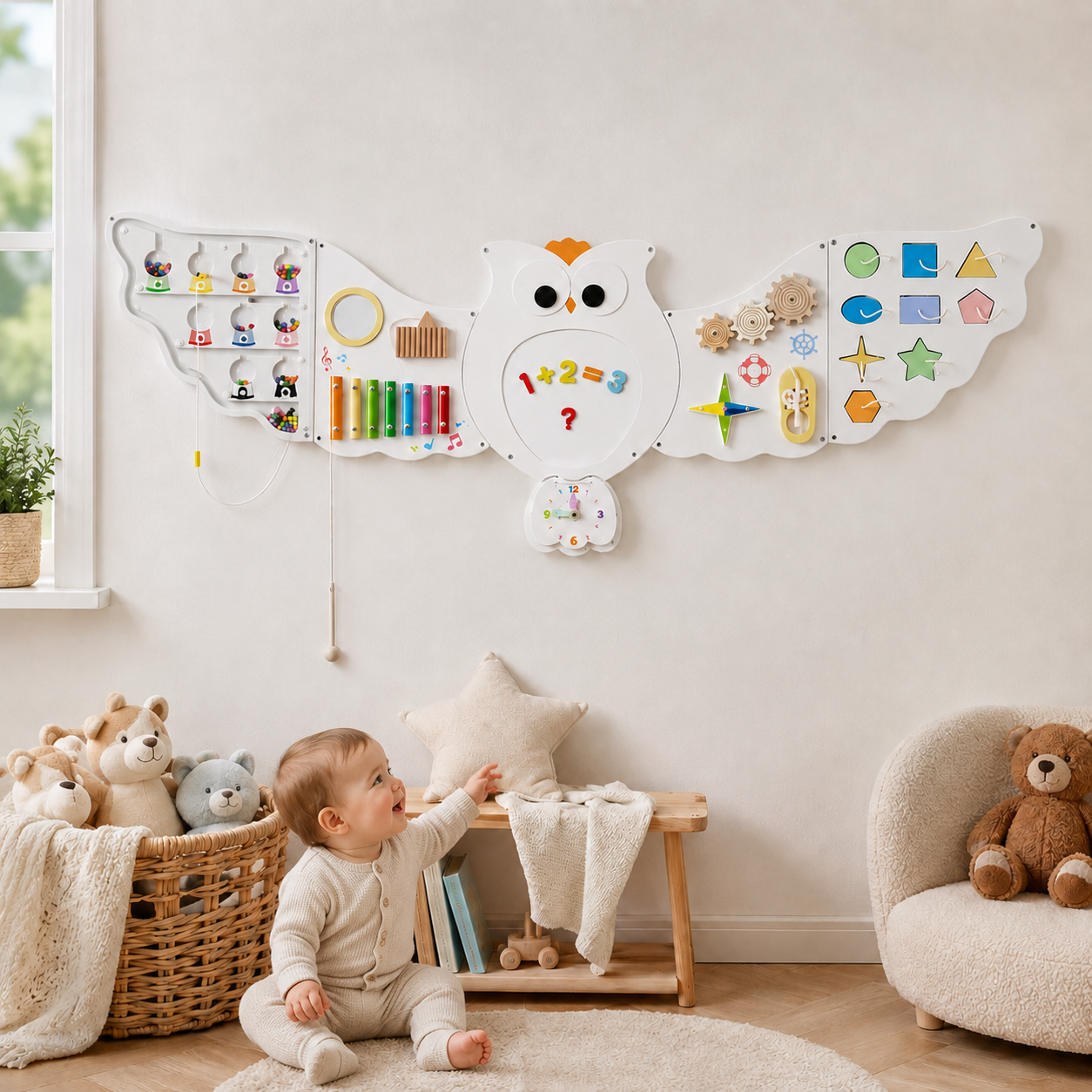 Owl Wall Activity Busy Board Toy