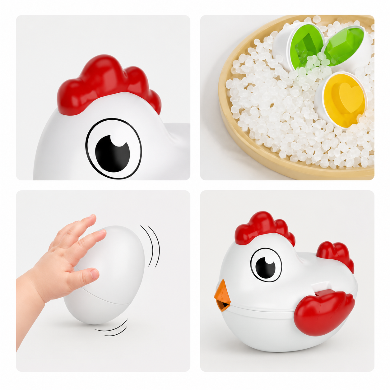 Chicken Egg Matching Game – Fun Shape Sorting & Early Learning Toy for Toddlers