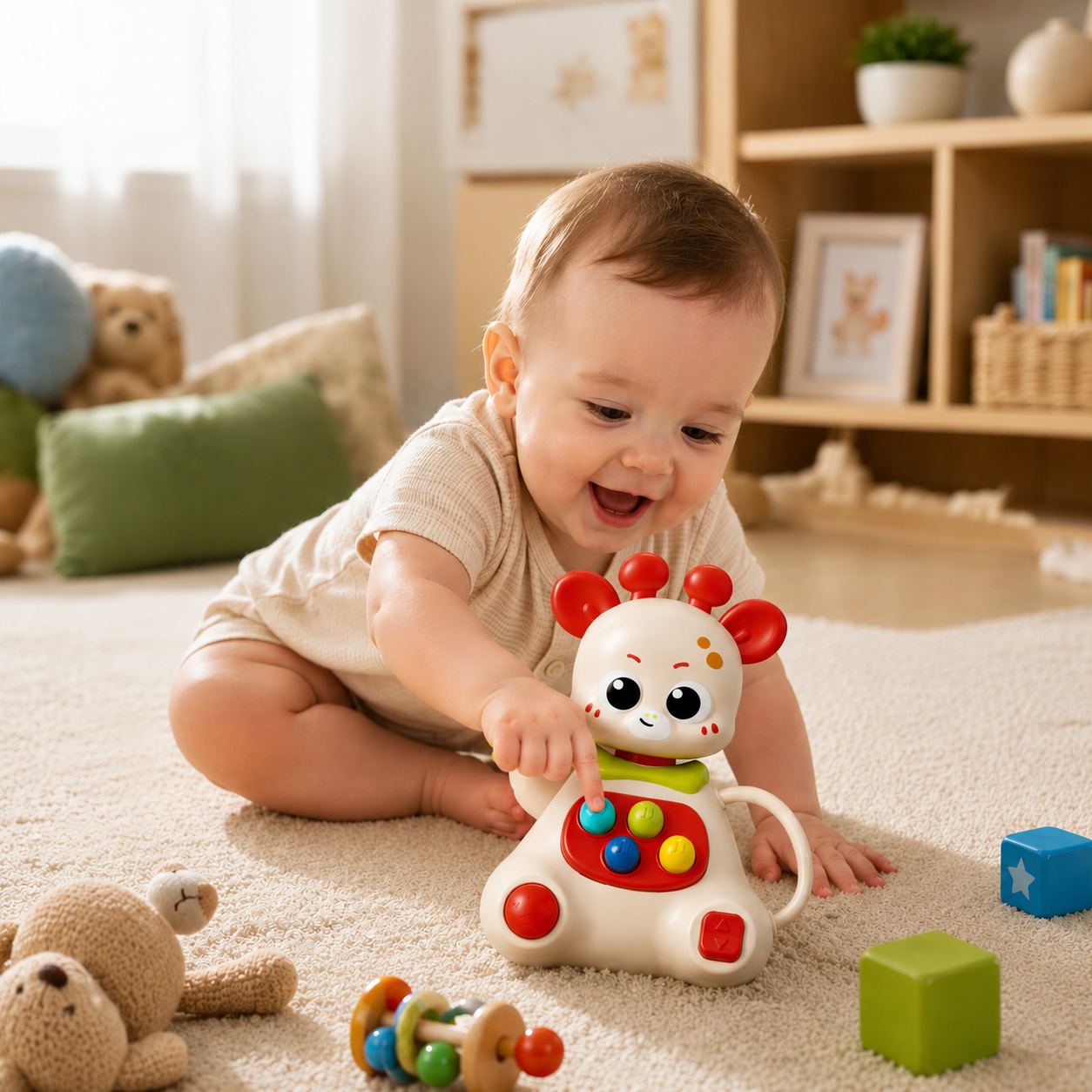 Deer Baby Musical Rattle Sensory Toy