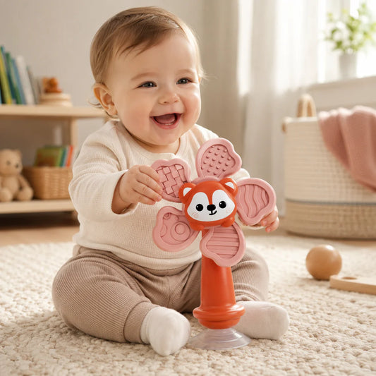 Cute Fox Baby Teething Ring Toy