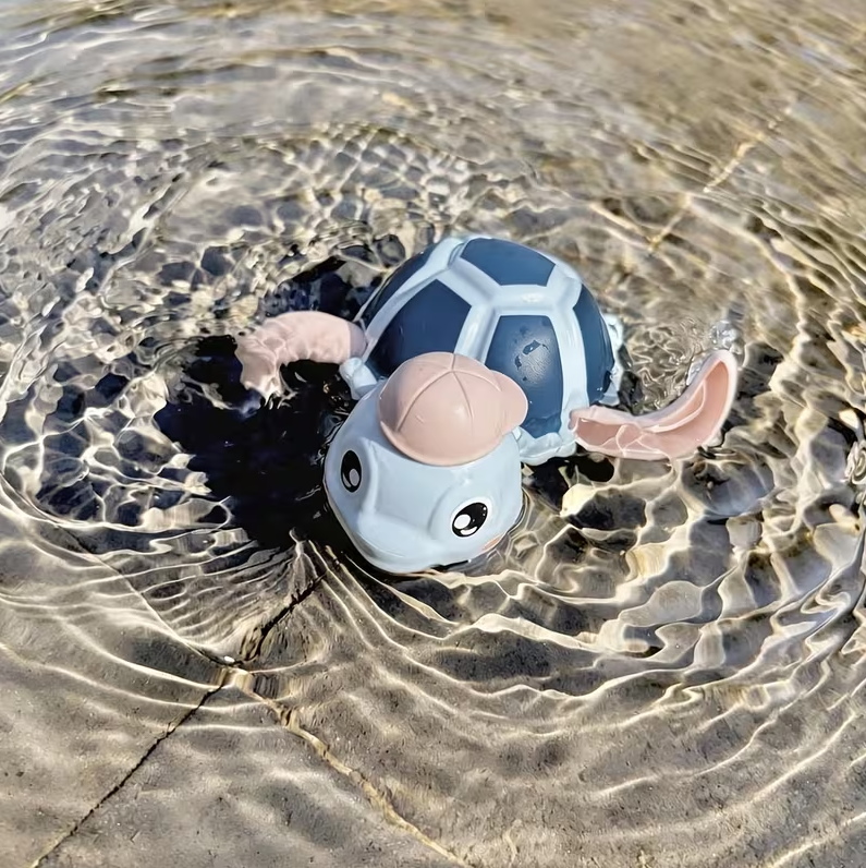Cute Swimming Turtle Bath Toy for Fun Water Play