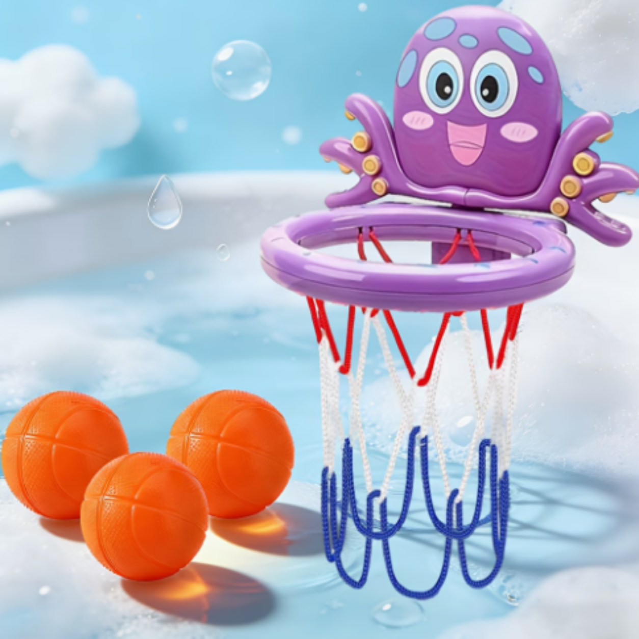 Duck Baby Basketball Bathtub Toy Set