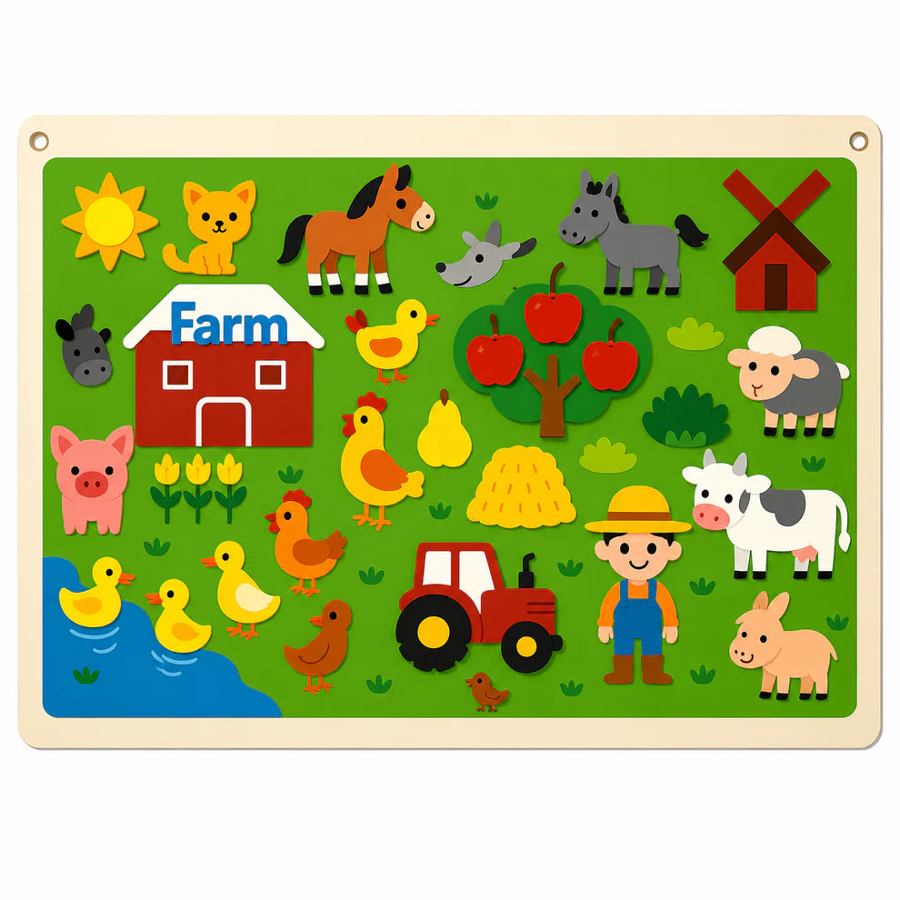 Educational Felt Board Play Set
